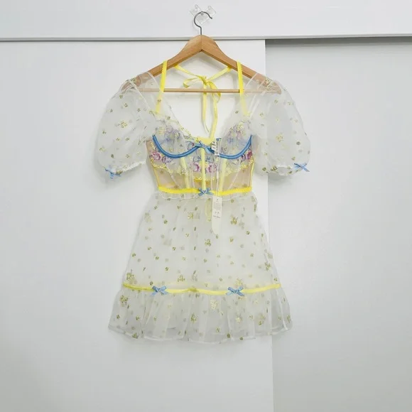 knee length dresses for ladies Women's Cross Back Floral Mini Dress